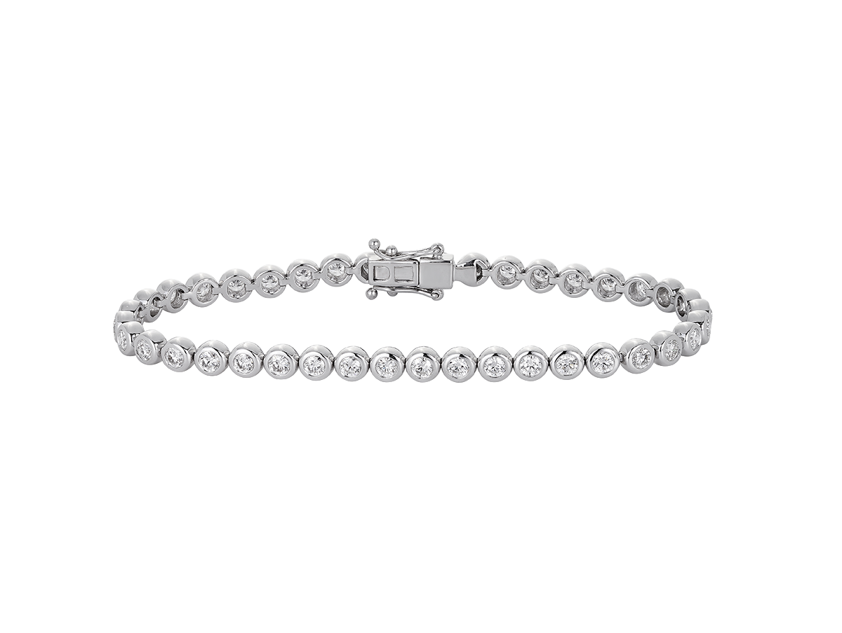 Classic Diamond Bezel Set Bracelet | Grand
