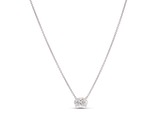 East-West Oval Cut Diamond Pendant