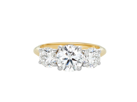 1.5ct Round Brilliant Cut Trilogy Engagement Ring