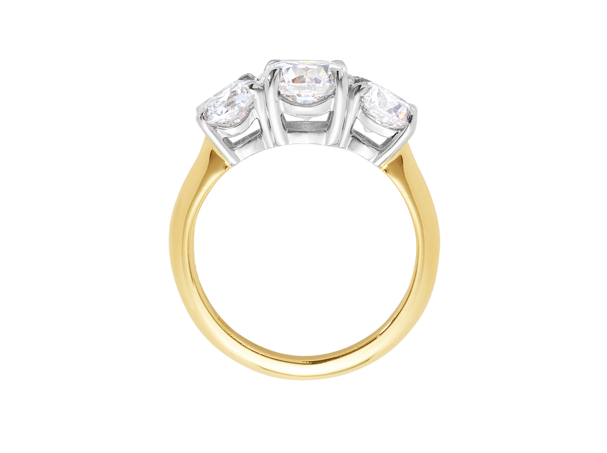 1.5ct Round Brilliant Cut Trilogy Engagement Ring