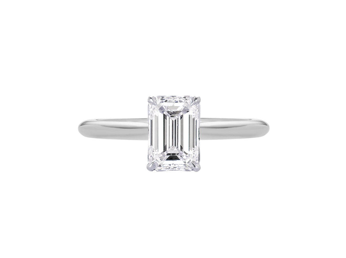 1.3ct Emerald Cut Diamond Solitaire