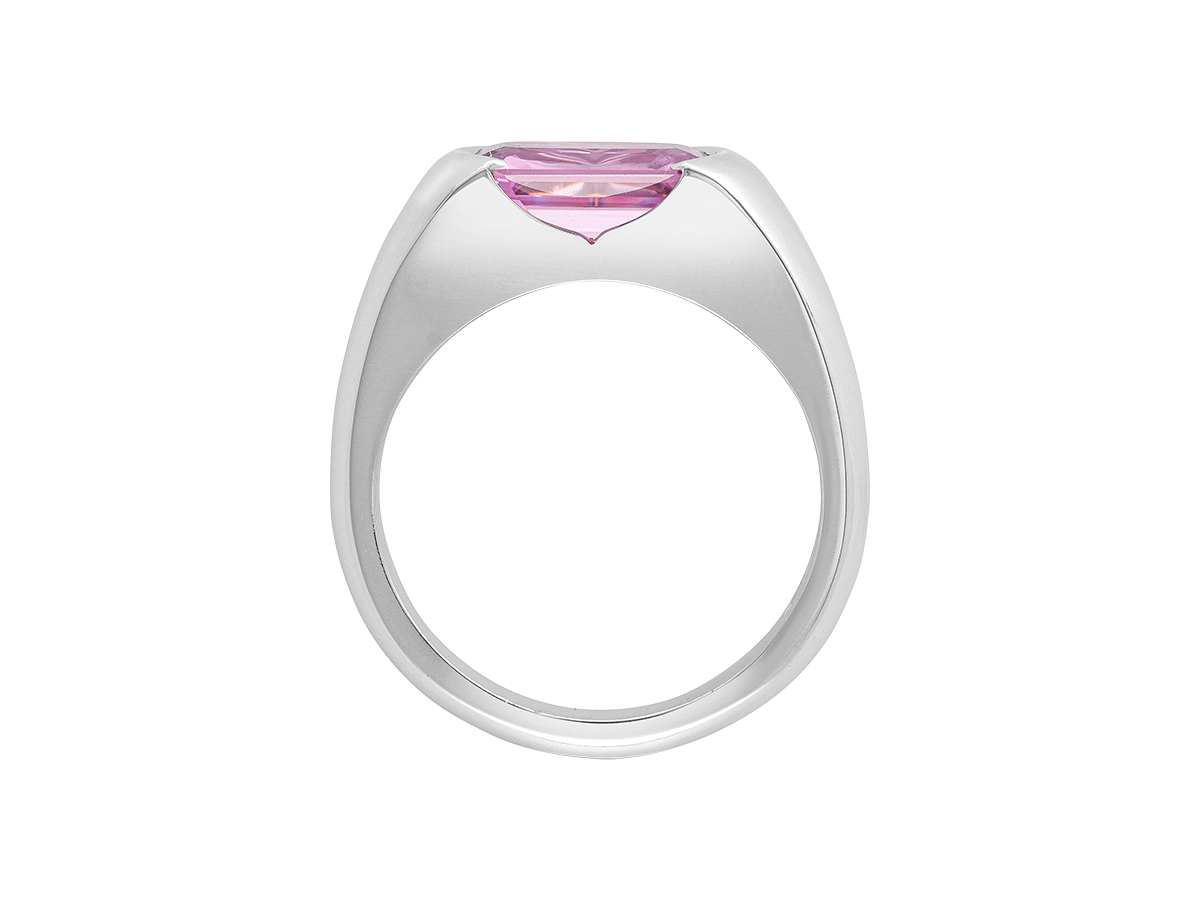 Pink Sapphire Signet Ring
