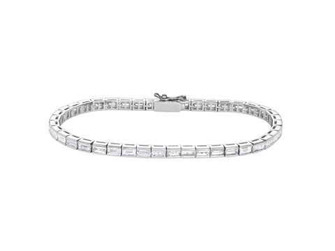 Baguette Diamond Tennis Bracelet