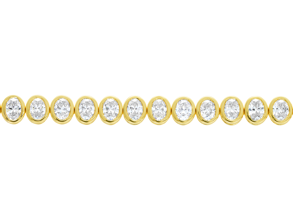 Oval Diamond Tennis Bracelet