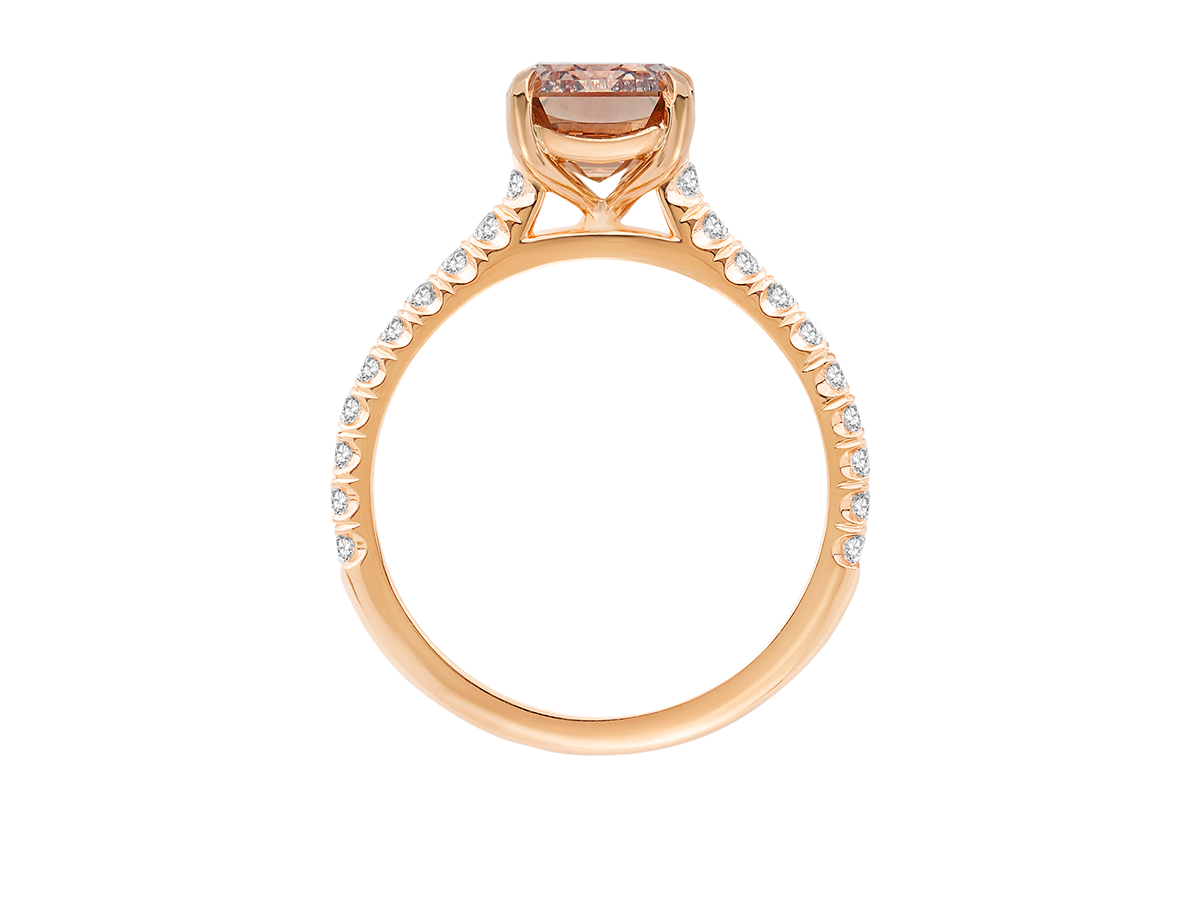 Emerald Cut Champagne Diamond