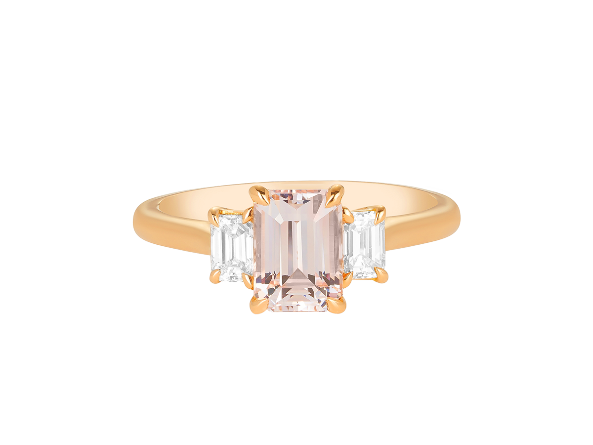 Pale Pink Sapphire Ring