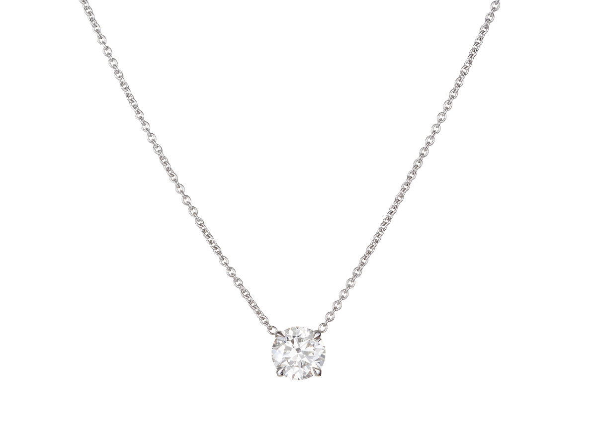 1ct Floating Diamond Pendant