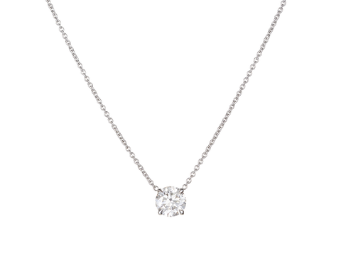 1ct Floating Diamond Pendant
