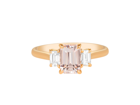 Pale Pink Sapphire Ring