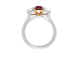 Ruby and Diamond Trilogy Ring