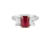 Ruby and Diamond Trilogy Ring