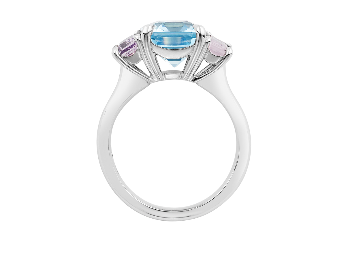 Aquamarine Trilogy Ring