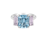 Aquamarine Trilogy Ring
