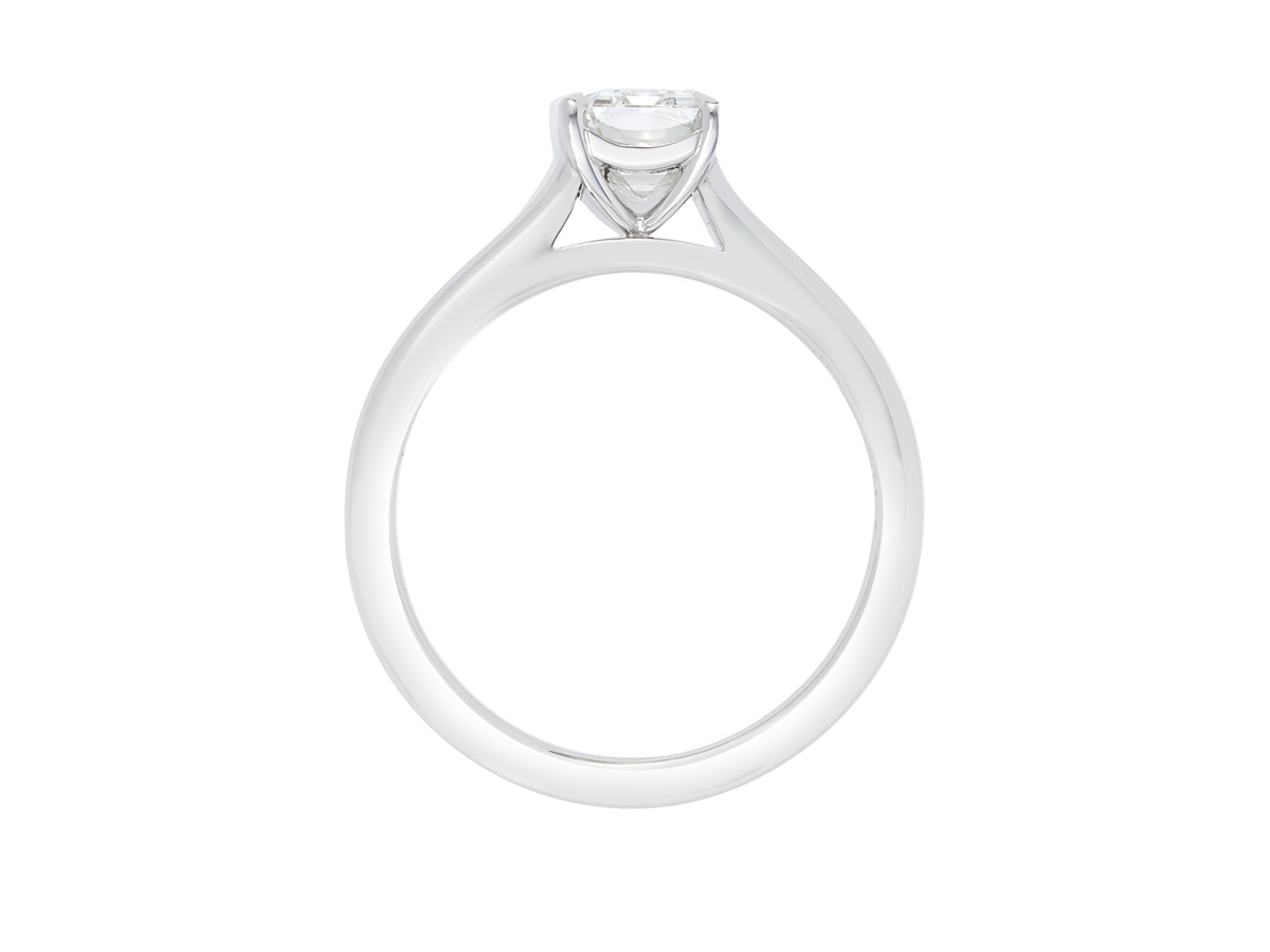 Emerald Cut Diamond Solitaire