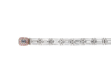 15ct Emerald Cut Diamond Tennis Bracelet