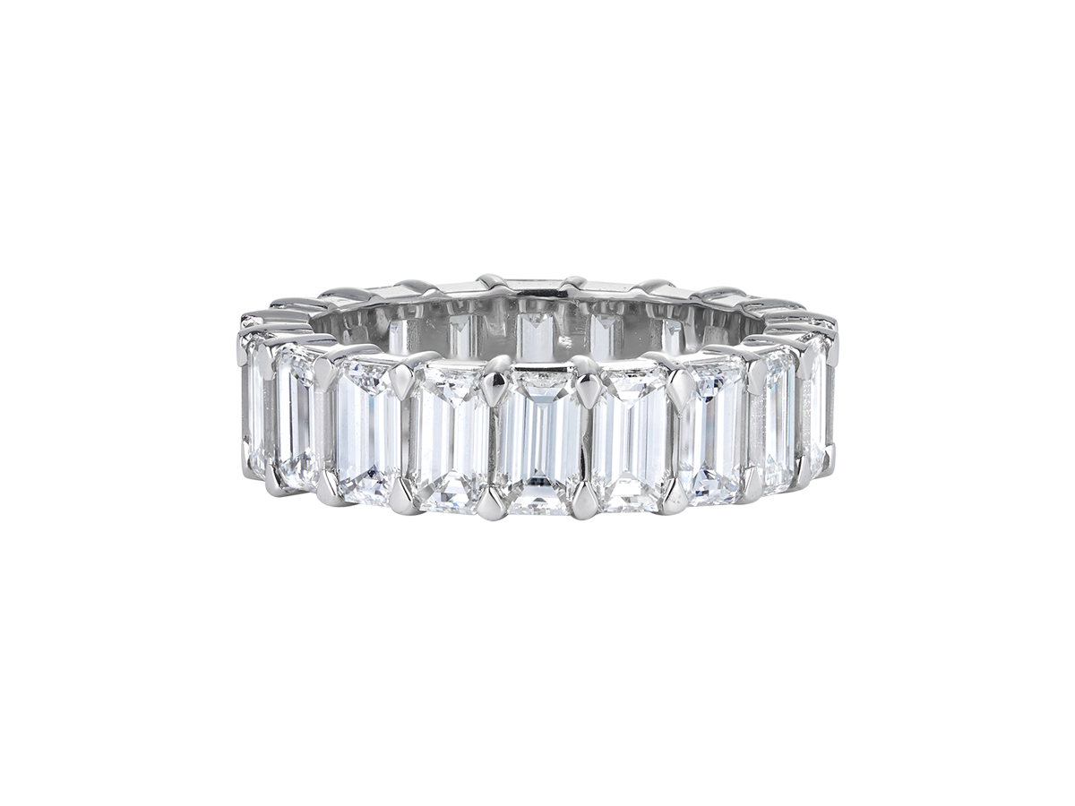 Emerald Cut Eternity Ring