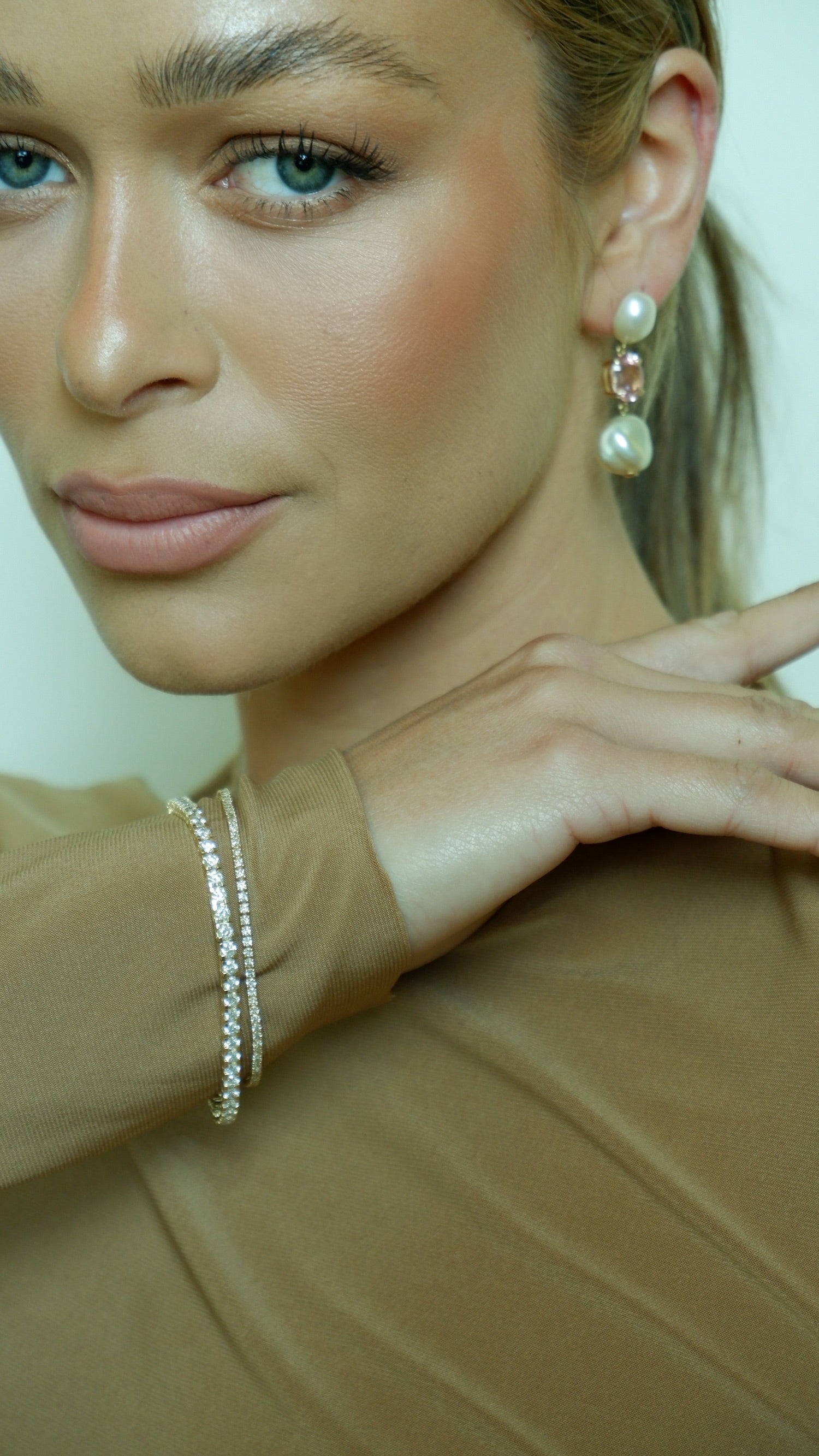Sapphire and Tourmaline Earrings