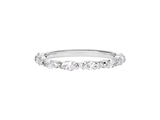 A.G signature marquise diamond V claw women's wedding band.