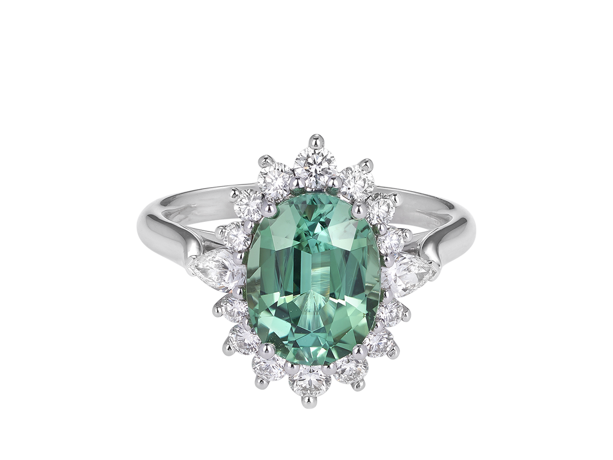 Mint Tourmaline Ring