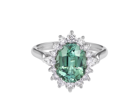 Mint Tourmaline Ring