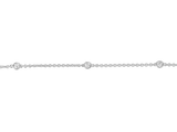 Diamond Chain Bracelet | White