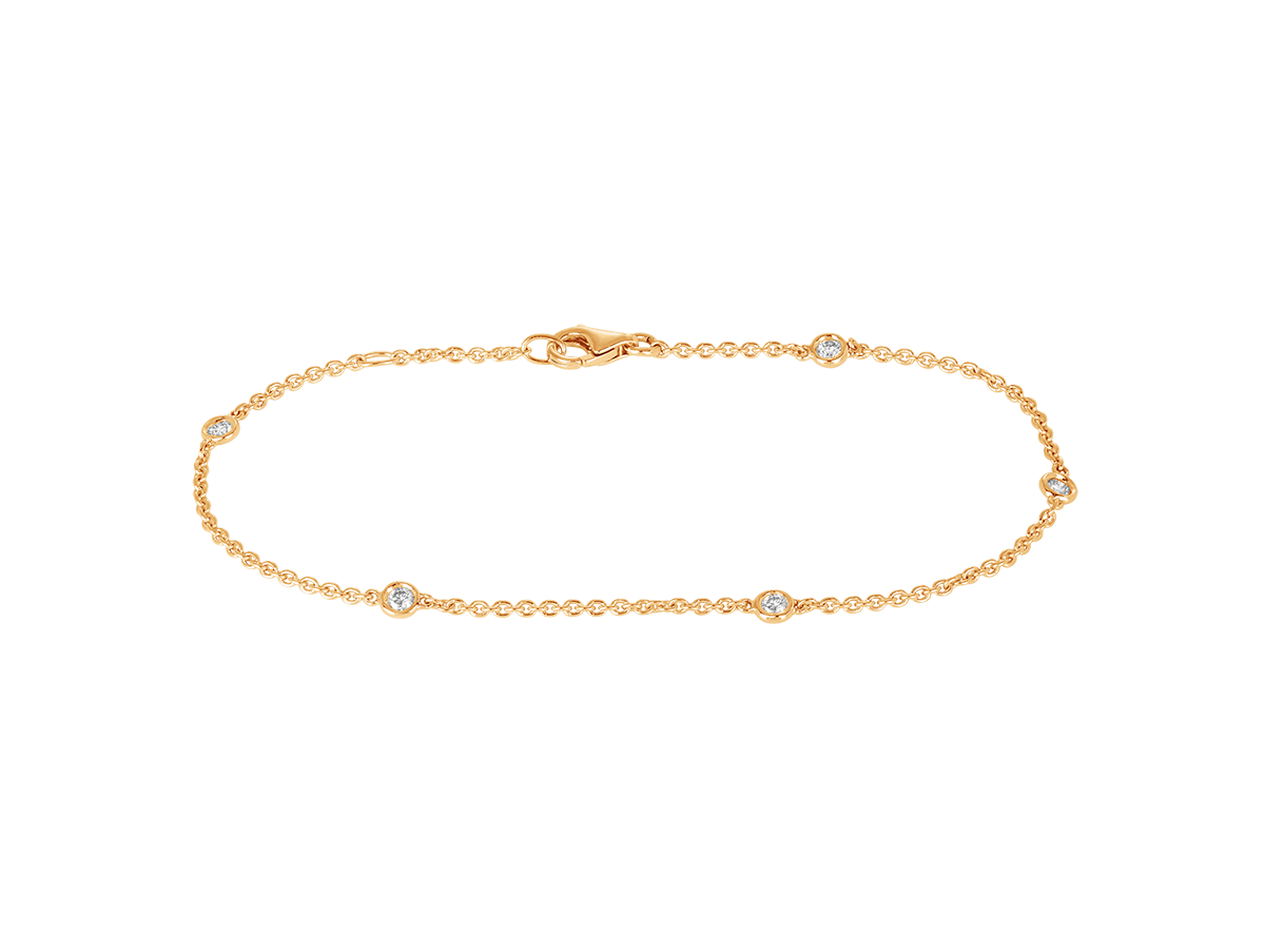 Diamond Chain Bracelet | Rose