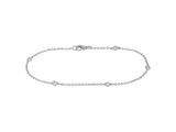 Diamond Chain Bracelet | White