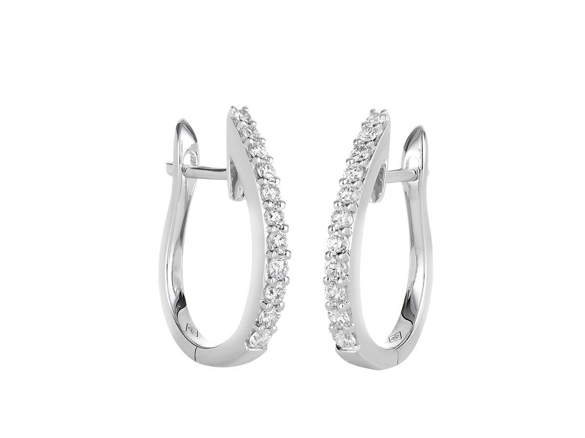 Diamond Huggies | White