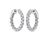 Diamond Scallop Hoops | Petit