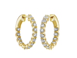 Diamond Scallop Hoops | Petit