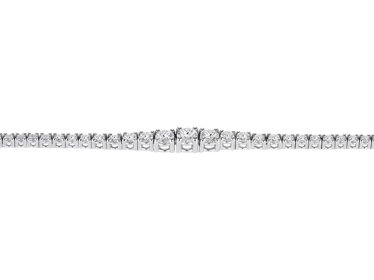 Graduated Tennis Necklace | Petit