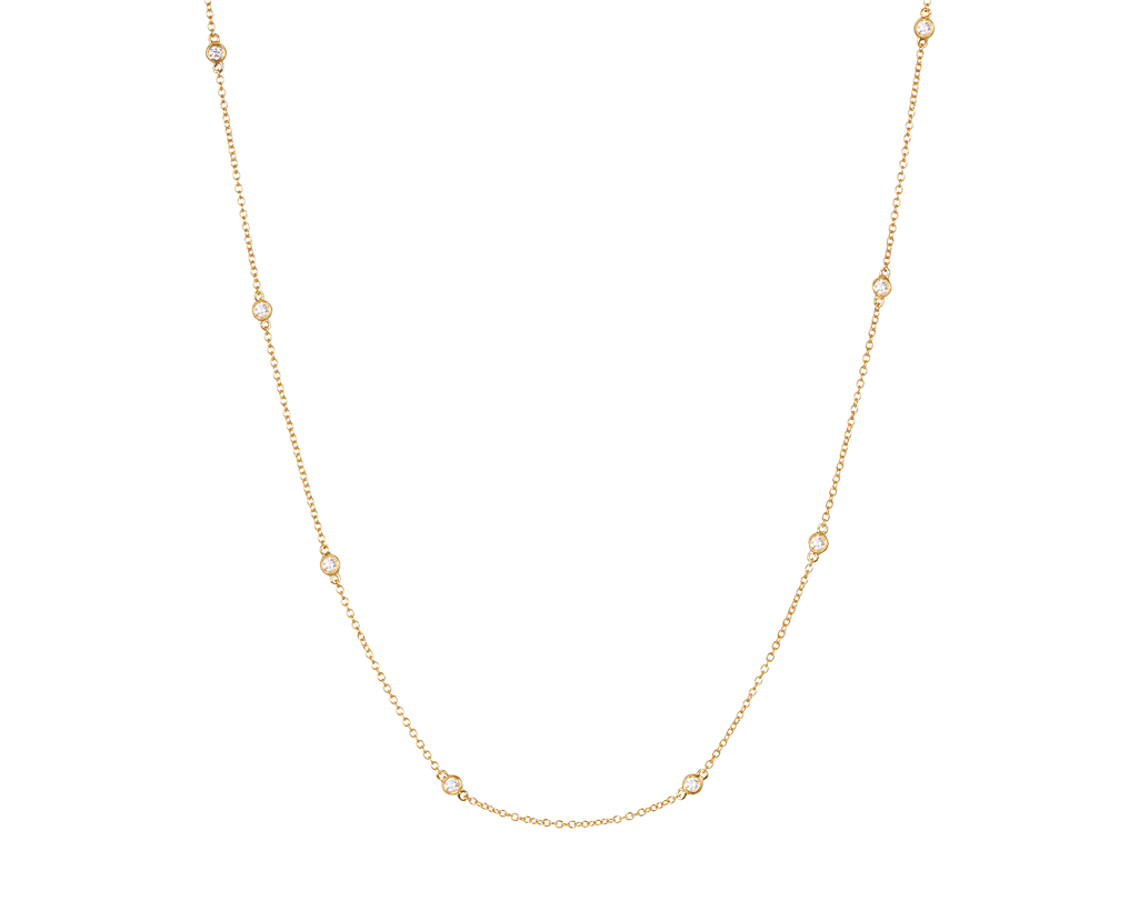 Diamond Chain Necklace | Yellow
