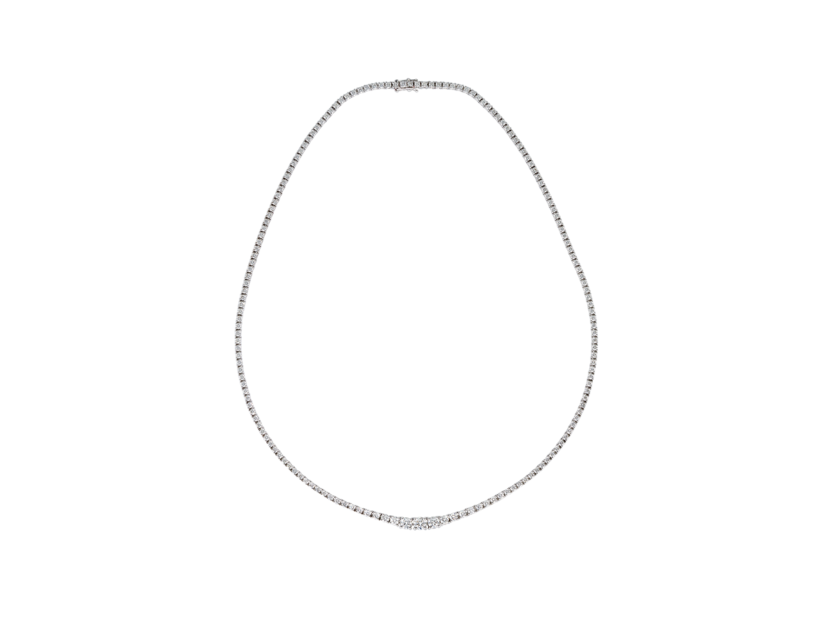 Graduated Tennis Necklace | Petit