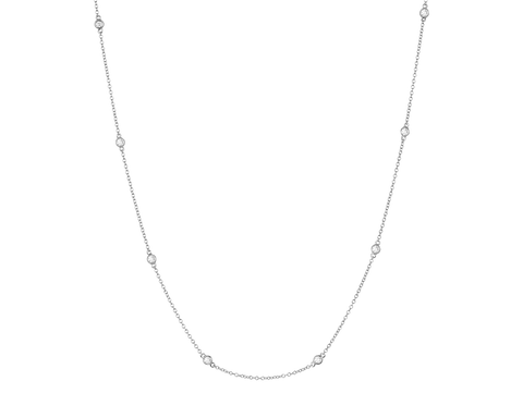 Diamond Chain Necklace | White