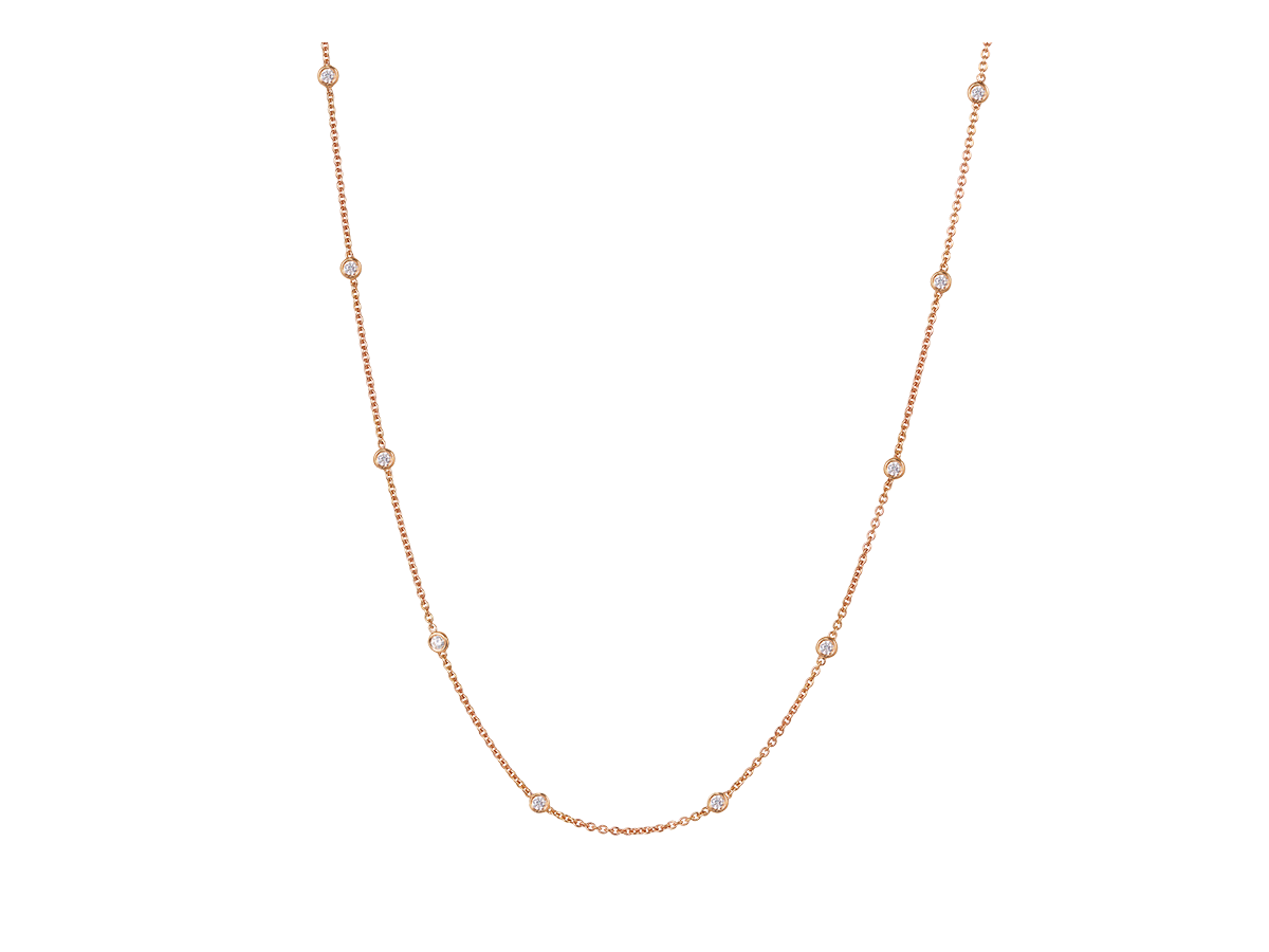 Diamond Chain Necklace | Rose
