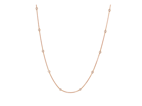 Diamond Chain Necklace | Rose