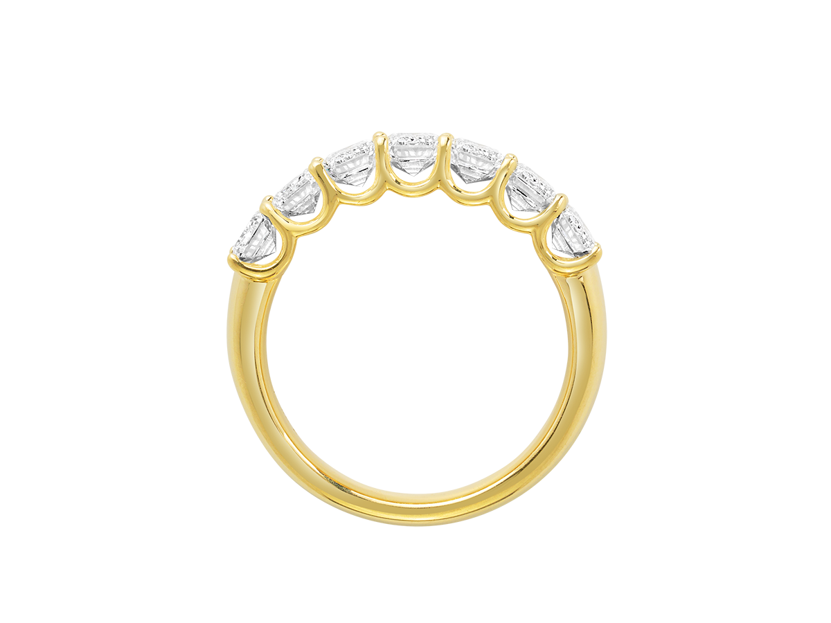 2.13ct Emerald Cut Eternity Band