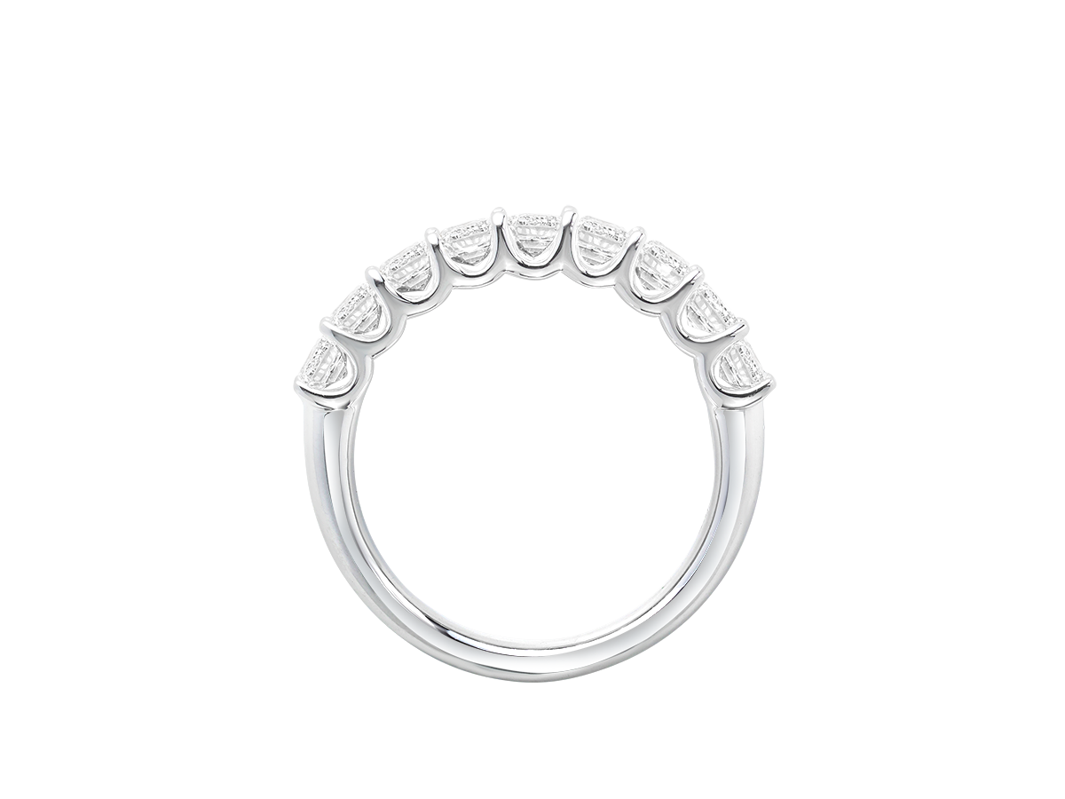 2.19ct Emerald Cut Eternity Band