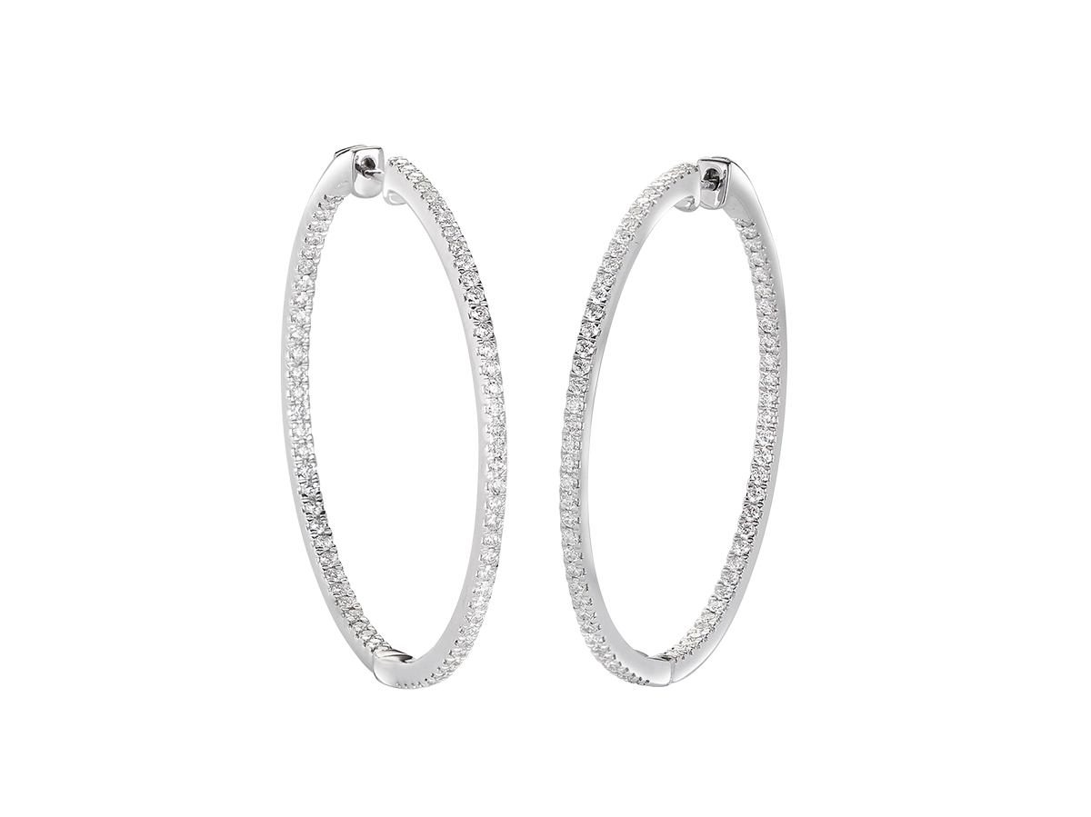 Diamonds on the Inside Hoops | Grand