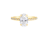 Oval Cut Diamond Hidden Halo