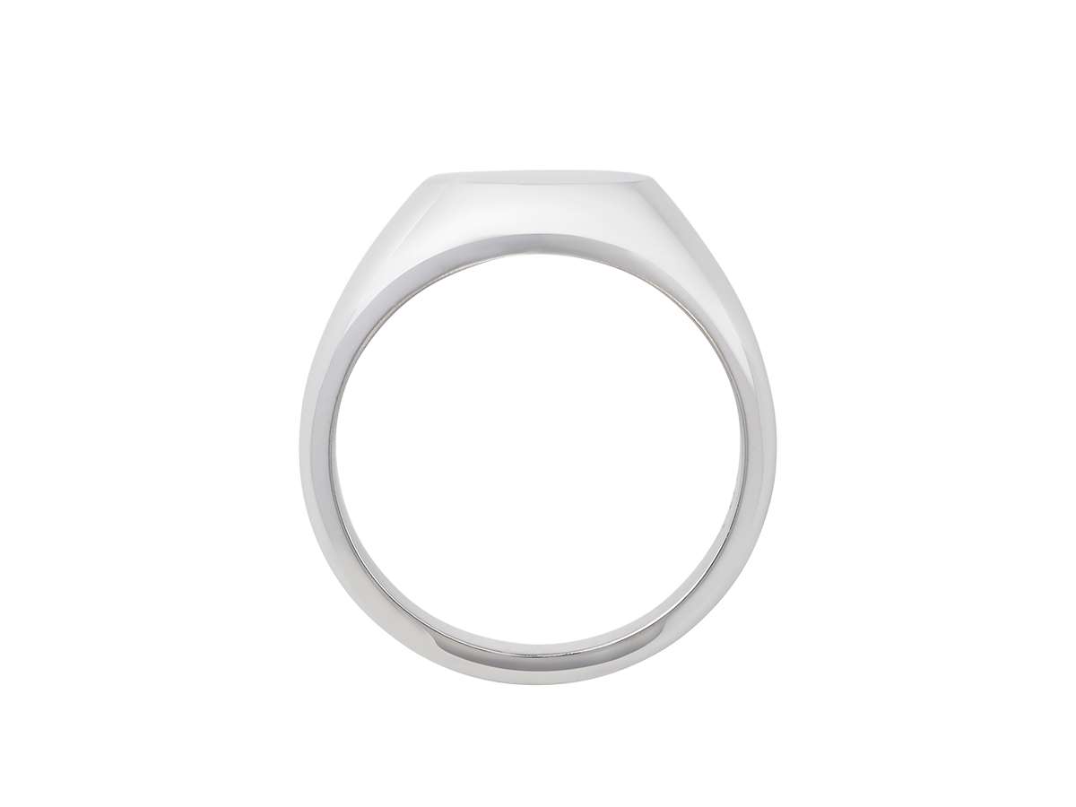 Men's Signet Ring | White