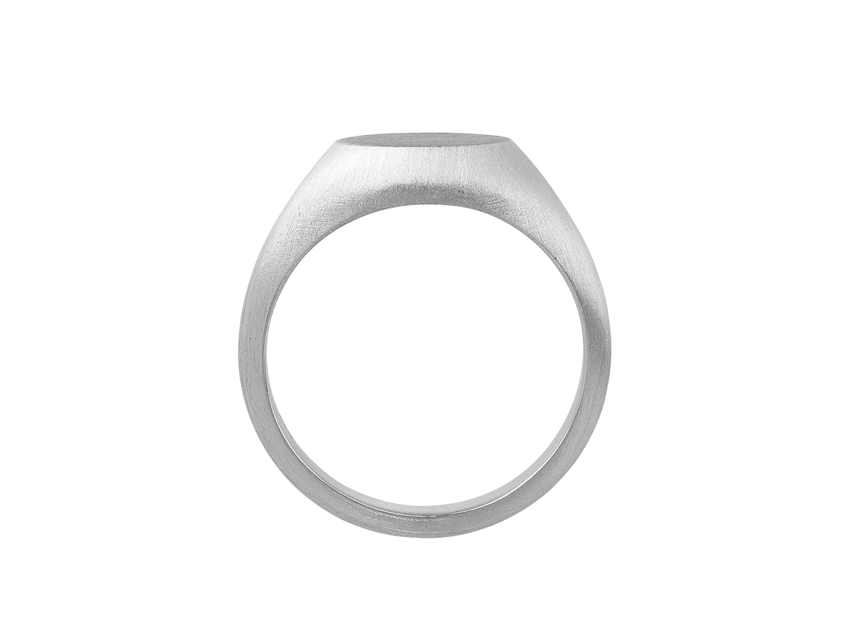 Men's Signet Ring | White