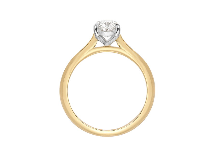 Oval Diamond Engagement Ring