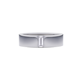 Mens Diamond Signet Ring in Platinum