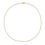 Diamond Bezel Tennis Necklace in 18ct Yellow Gold
