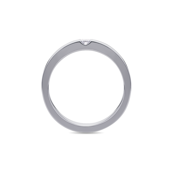 Mens Diamond Signet Ring in Platinum