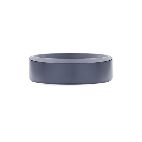 Black Zirconium Mens Wedding Band