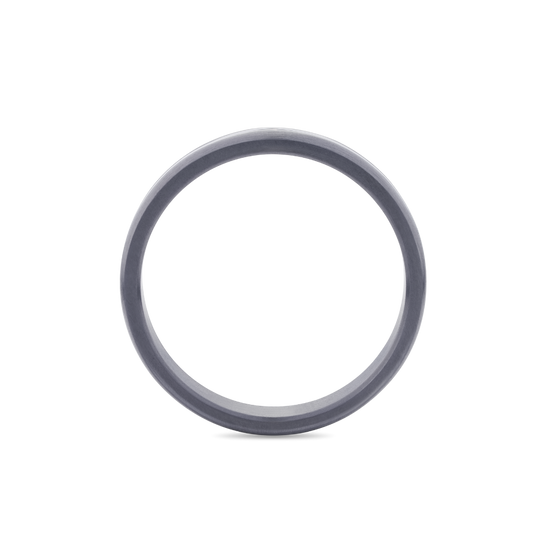 Black Zirconium Mens Wedding Band