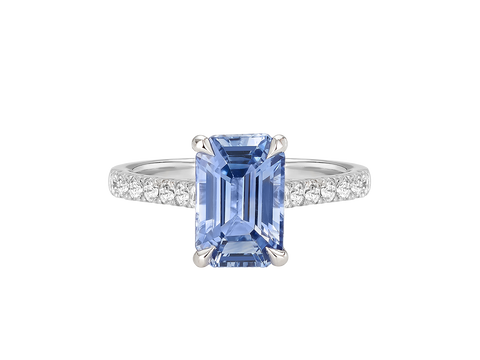 Ceylon Sapphire Engagement Ring