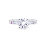 1.51ct Round Brilliant Diamond Three-Stone Ring in Platinum